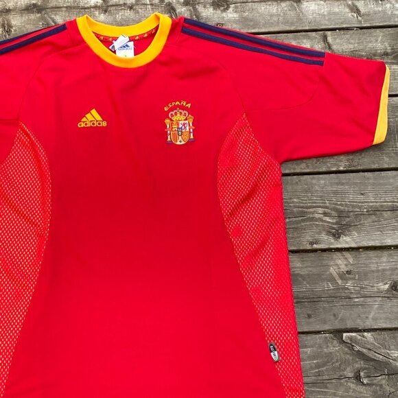 adidas Other - Vintage 2002 Adidas Spain Home Football Soccer Jersey Large